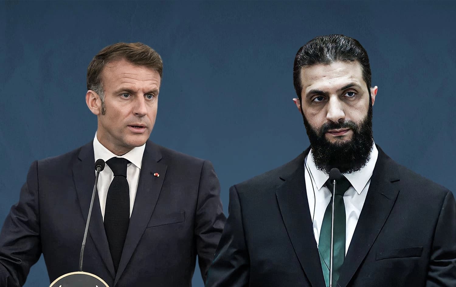 ئەحمەد شەرع و ئیمانوێل ماکرۆن