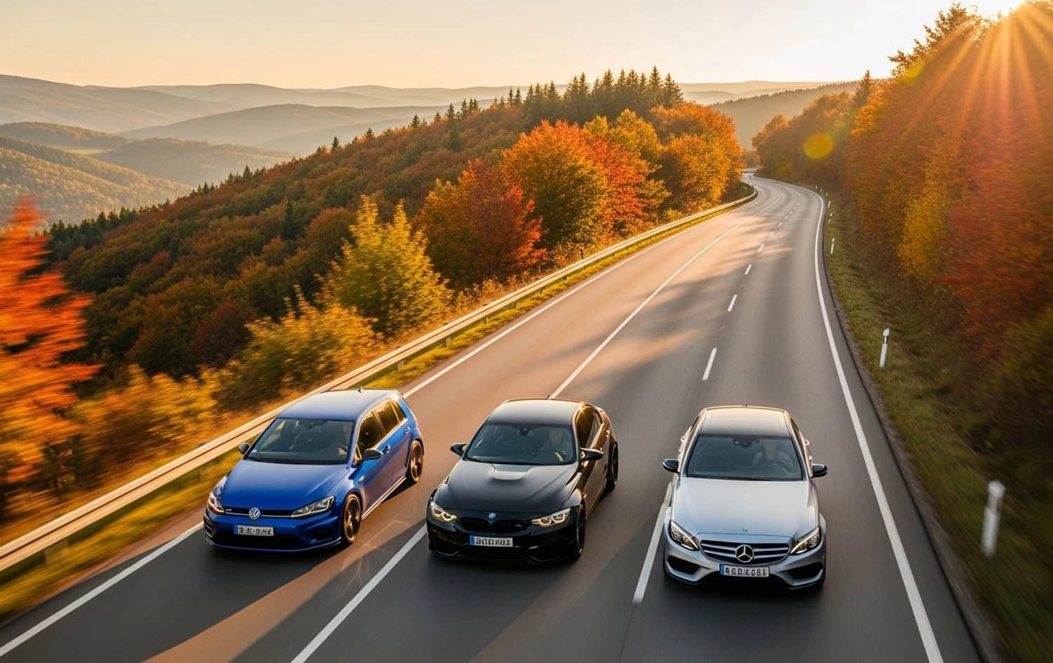 سێ ئۆتۆمبێلی ئەڵمانی