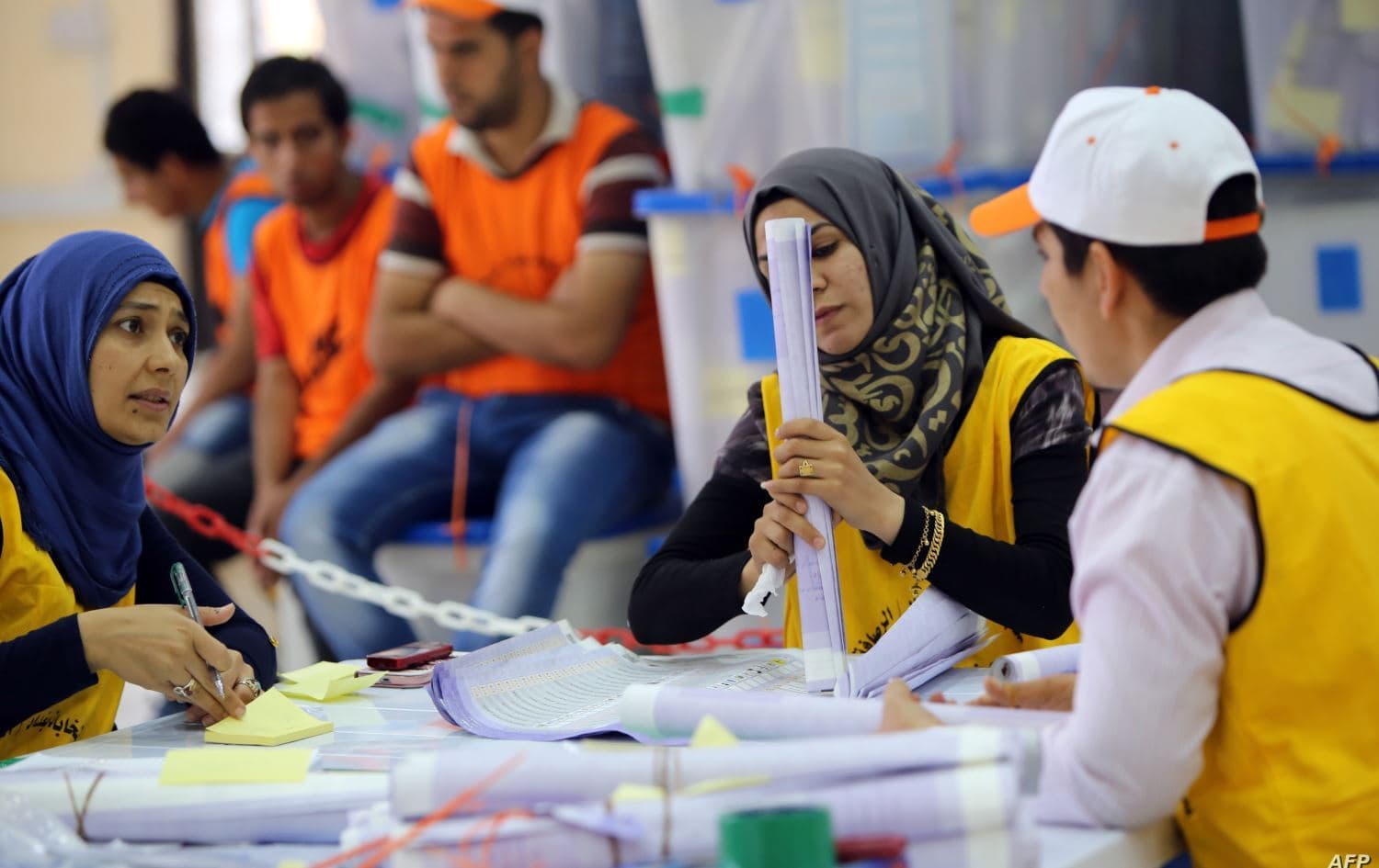 جیاکردنەوەی دەنگ لە بنکەیەکی دەنگدان. وێنە: ئەرشیڤ
