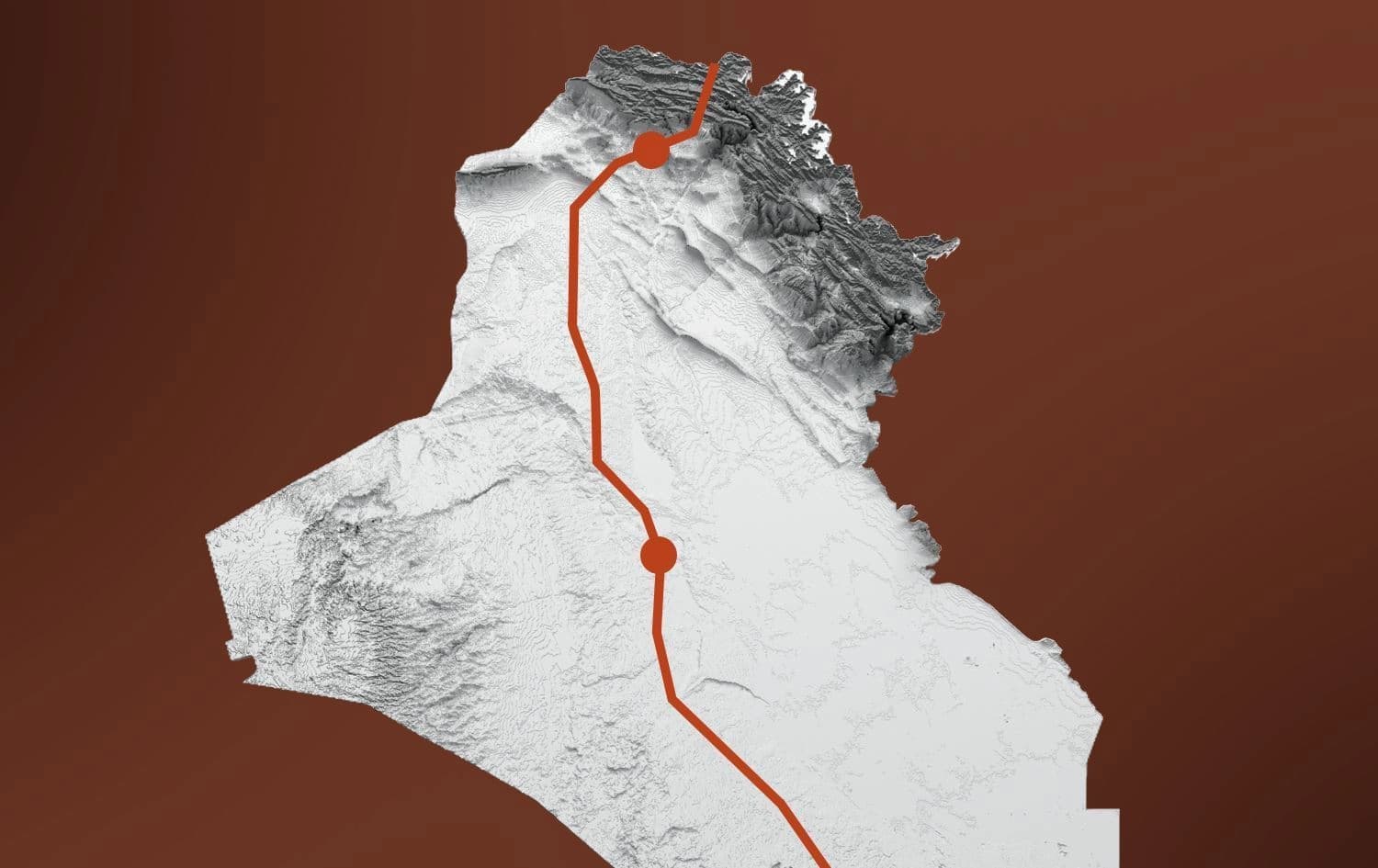 رێگەی گەشەپێدان لەسەر نەخشەی عێراق