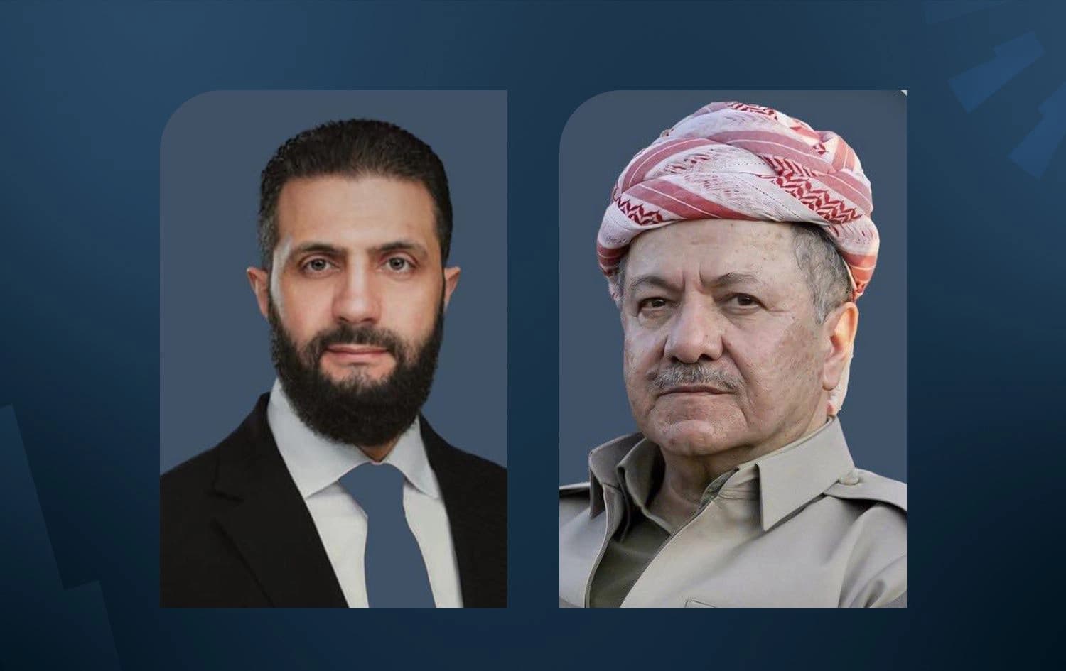 سەرۆک بارزانی و ئەحمەد شەرع