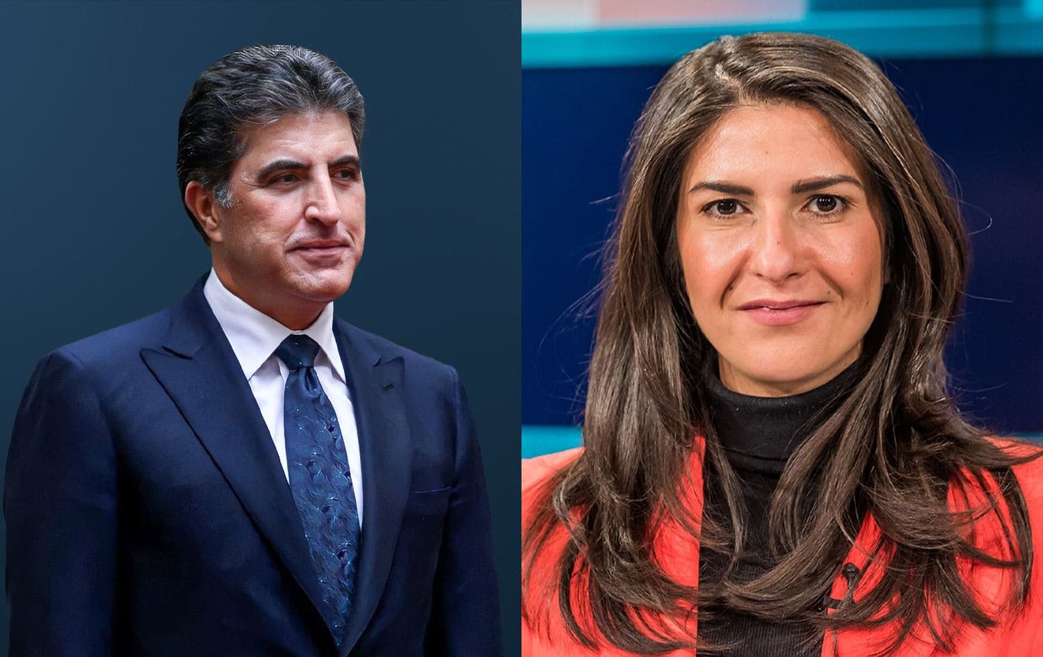 سەراپ گولەر و نێچیرڤان بارزانی.
