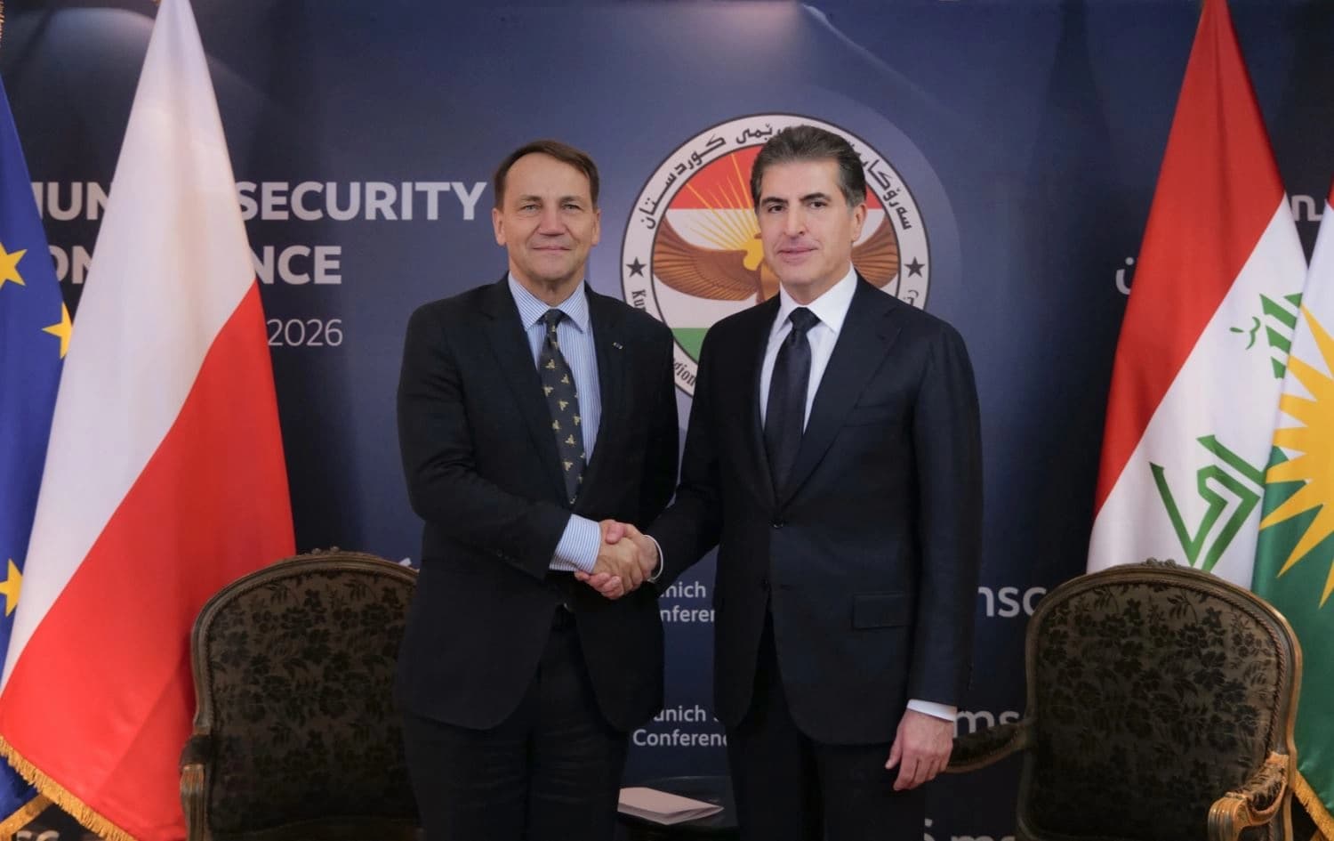 سەرۆکی هەرێمی کوردستان و وەزیری دەرەوەی پۆڵەندا