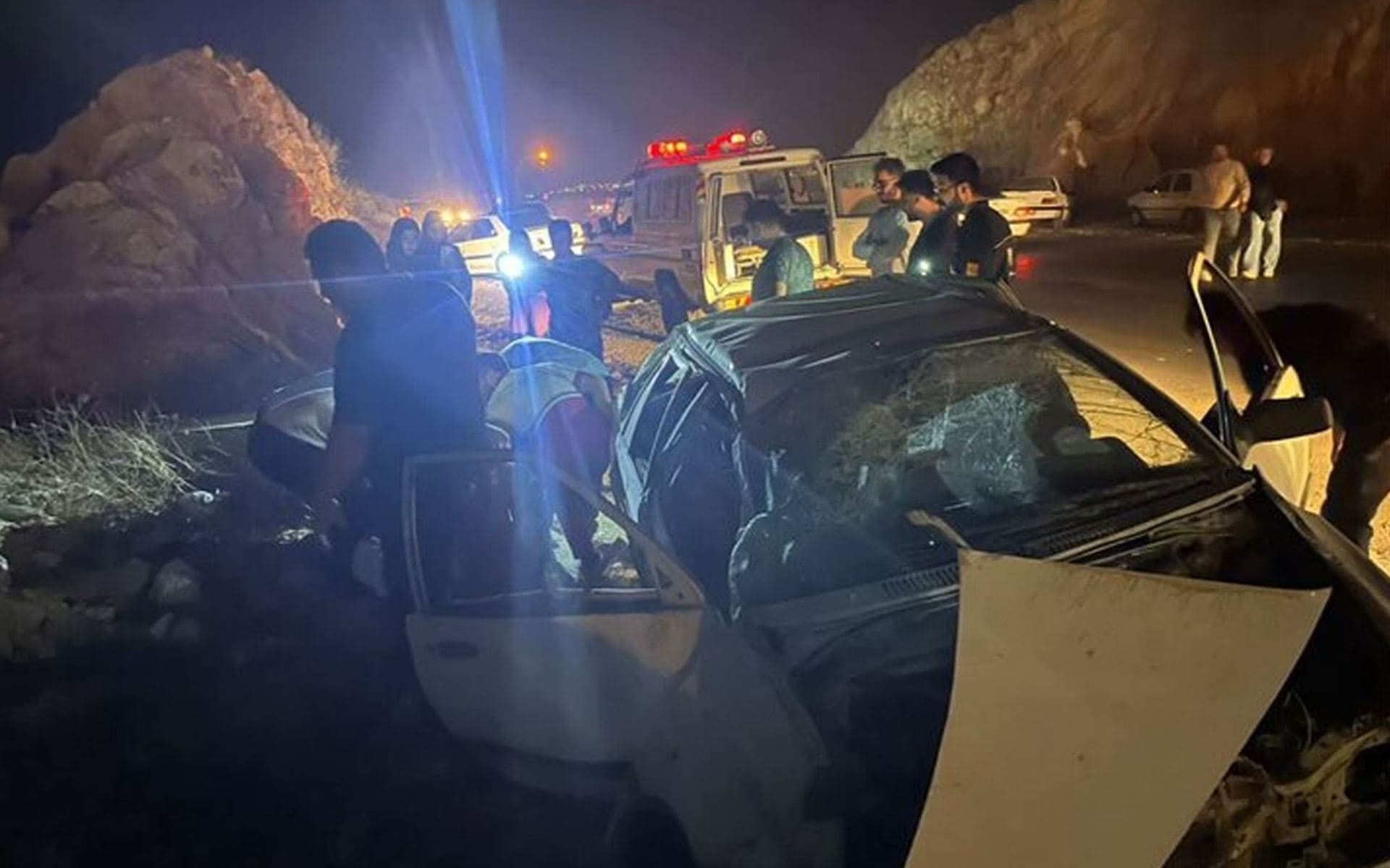 رووداوێکی هاتووچۆ لە سنووری ورمێ. وێنەکە تەنیا بۆ روونکردنەوە دانراوە