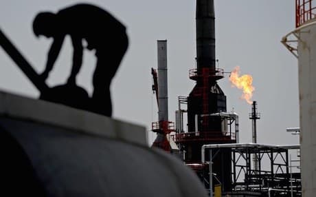 A Kurdish oil refinery near Erbil. Photo: AFP