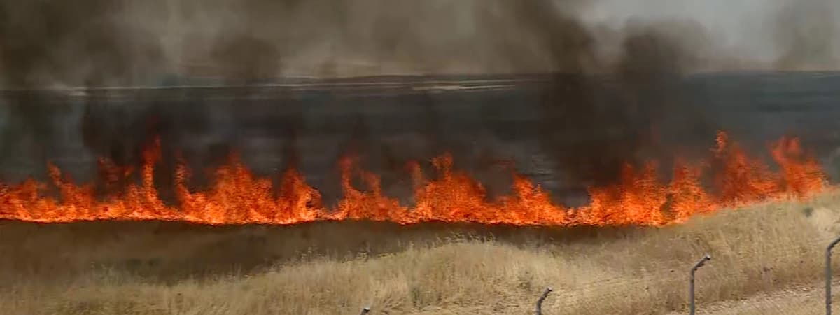 Shamis Fire Massive fire engulfs Harir airbase vicinity | Rudaw