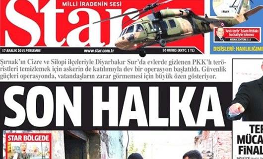 Rojnameyên Tirkiyê – 10 hezar leşker derbasî Cizîra Botan bûn!