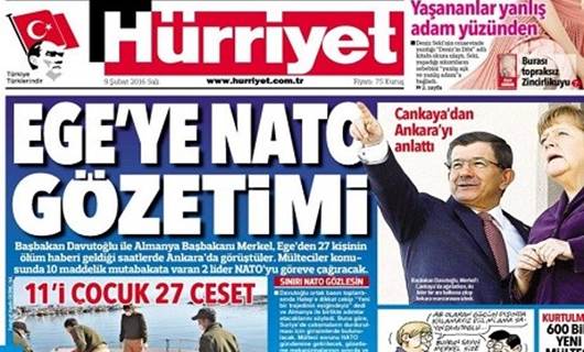 Rojeva Îro ya Rojnameyên Tirkiyê – NATO dê çavdêriya deryaya Ege bike!