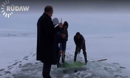 Bitlis'te Eskimo usulü balık avı