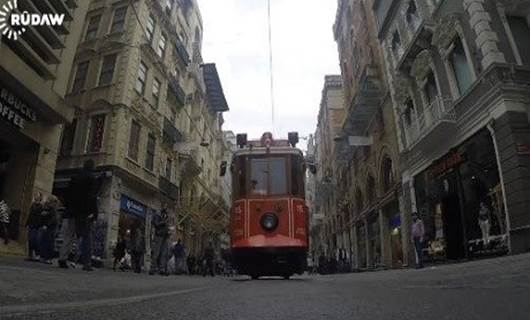 Tramwaya Nostaljîk a Beyogluyê hate rawestandin