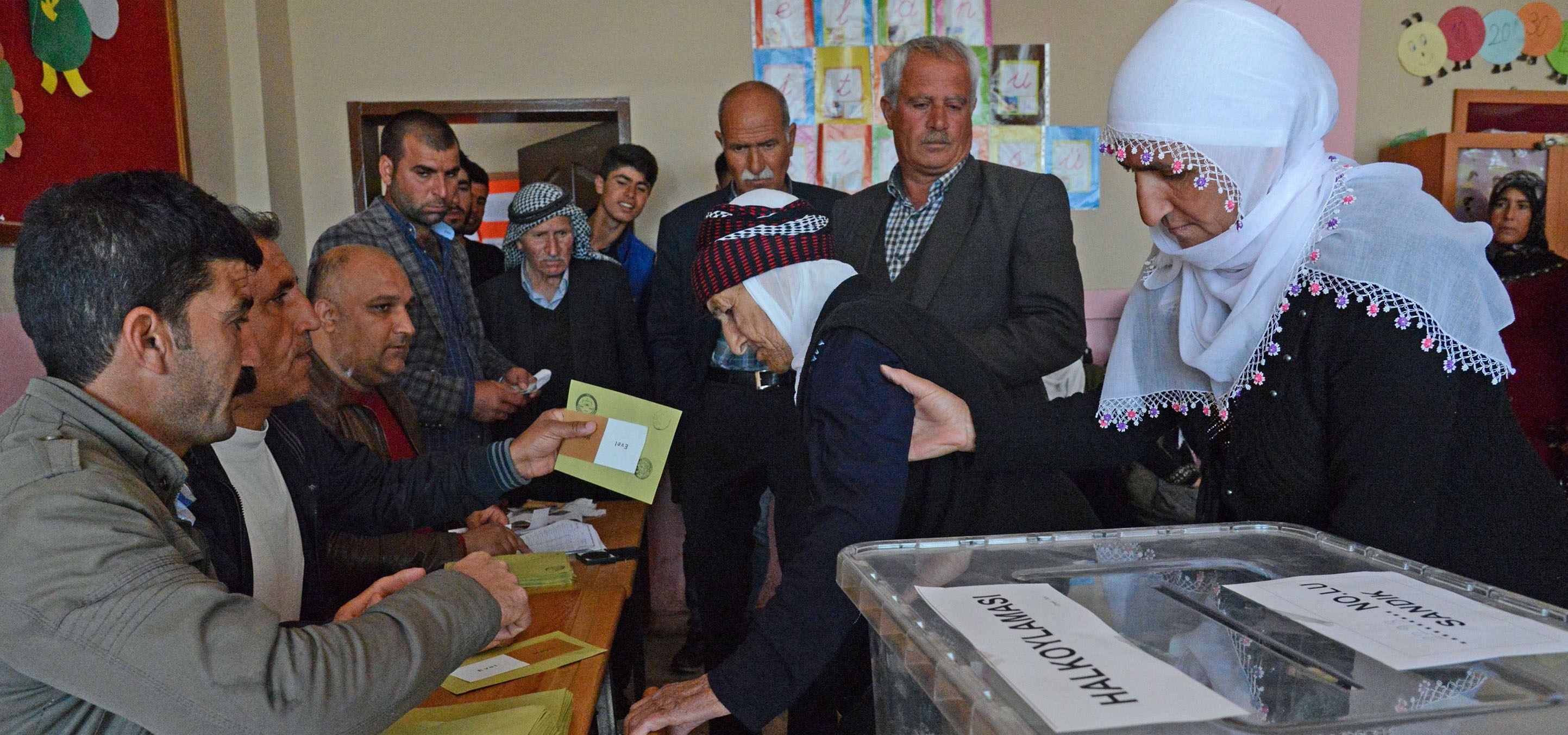 انتهاء التصويت على الاستفتاء في كوردستان تركيا رووداونيت 