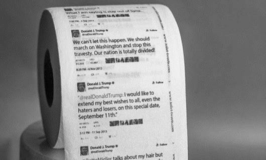 Trump'ın tweet'lerinden tuvalet kağıdı yaptılar