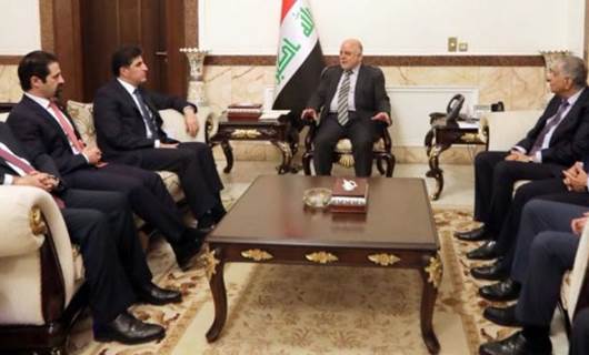 Kurdish oil exports must come under Iraqi control, Abadi tells PM Barzani in Baghdad