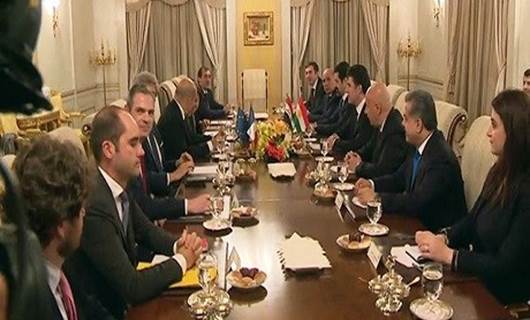 Başbakan Barzani ile Fransa Dışişleri Bakanı bir araya geldi