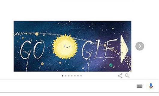 Google meteor yağmurunu doodle ekranına taşıdı