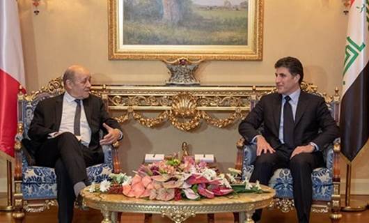 Fransa Dışişleri Bakanı Kürdistan’a desteklerini yineledi
