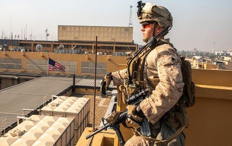 Coalition soldier in Iraq. Photo via AFP