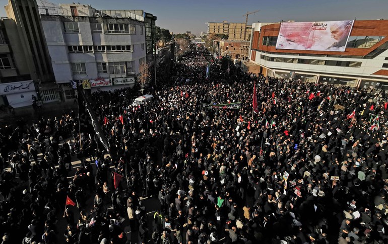 ژمارەی ئەو کەسانەی لە رێوڕەسمی بەخاکسپاردنی قاسم سولەیمانی گیانیانلەدەستدا بەرزبووەوە