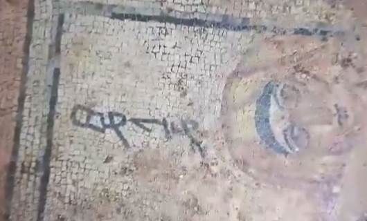 Urfa'da kazıda 4. yüzyıla ait mozaik ortaya çıktı