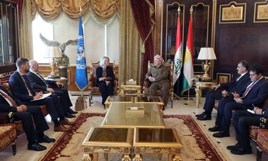 Barzani BM’nin Irak Özel Temsilcisi Plasschaert ile bir araya geldi