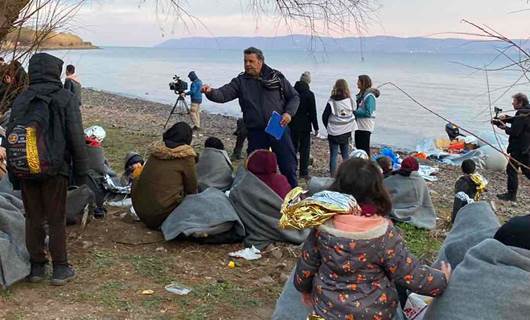 FOTO - 80 kişilik mülteci grubu Midilli adasına ulaştı