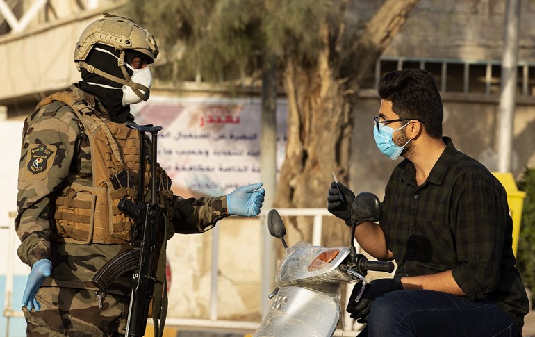 The US-led coalition is temporarily withdrawing training forces from Iraq as a protective measure against the coronavirus. Photo: Hussein Faleh / AFP 