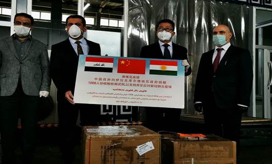 China delivers 1,000 coronavirus testing kits to Kurdistan Region
