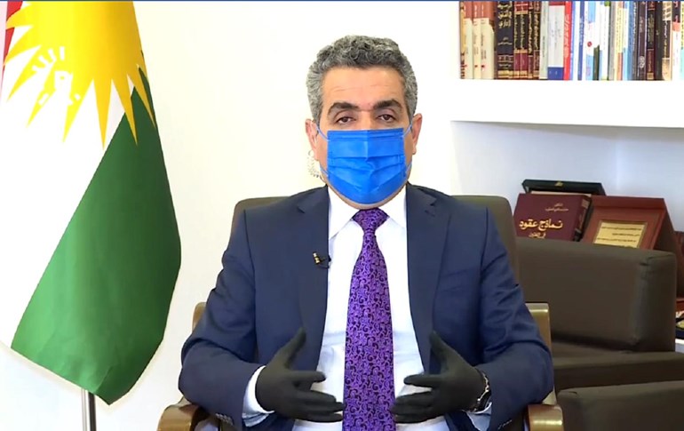 Firsat Sofi, governor of Erbil. Photo: Rudaw TV