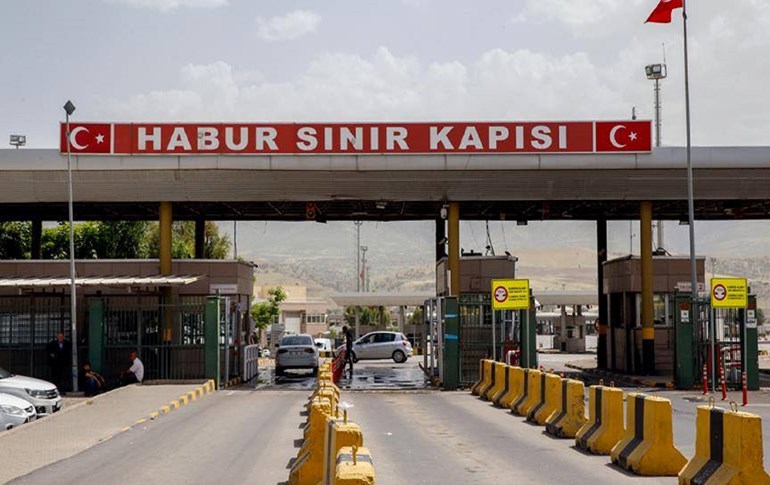 The Ibrahim Khalil border crossing as seen from Turkey. Photo: AA