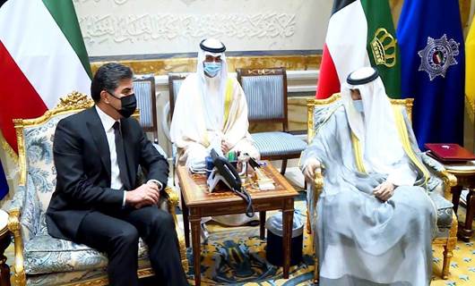 Başkan Neçirvan Barzani ile Kuveyt Emiri ilişkilerin geliştirilmesine vurgu yaptı