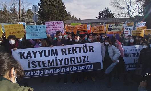 Boğaziçi Üniversitesi'nde rektör protestosu