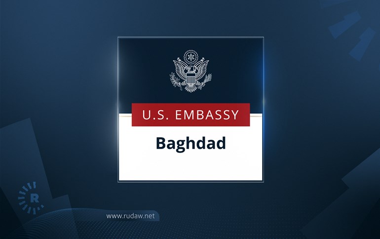 The US embassy in Baghdad issued a security alert on March 5, 2021. Photo: handout/US embassy Facebook