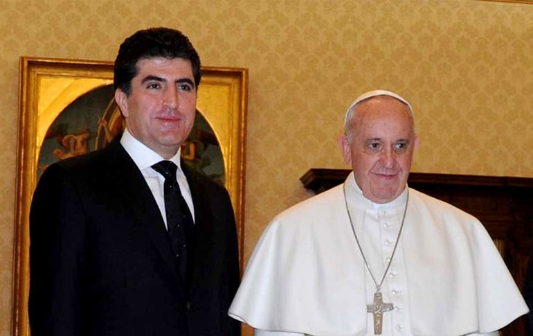 Serdana Nêçîrvan Barzanî bo Papa li Vatîkanê