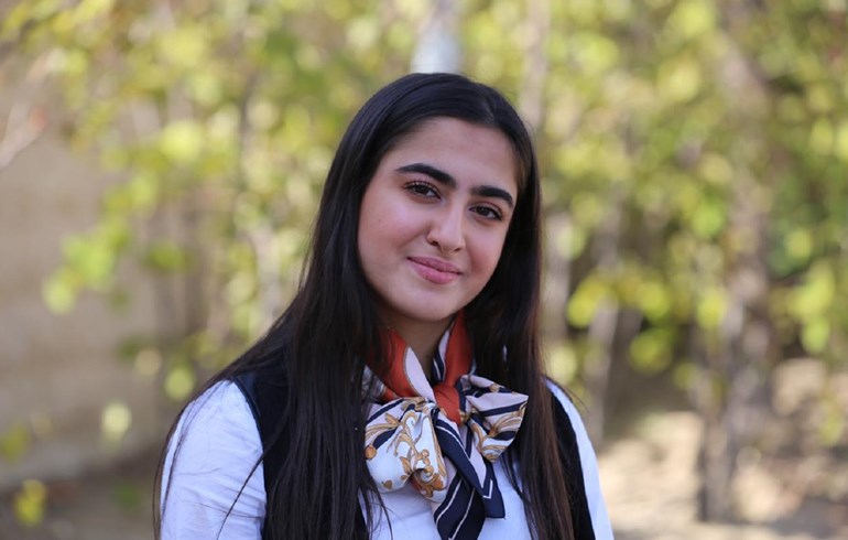 Avesta Elias, 19, is from Ainkawa, Erbil. Photo courtesy of Avesta