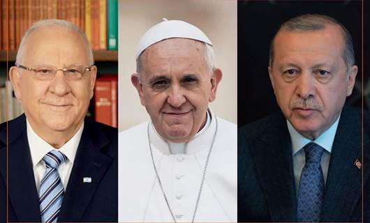 Papa Francis peyamek bo serokên Îsraîl û Tirkiyê şand