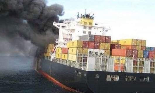 İran'a ait konteyner gemisine Akdeniz'de saldırı