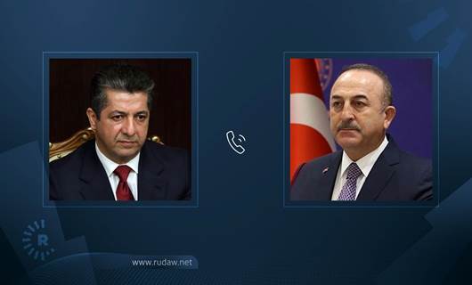 Mesrur Barzani ile Mevlüt Çavuşoğlu telefonda görüştü