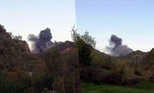 TSK Dinarte nahiyesi sınırlarını bombaladı