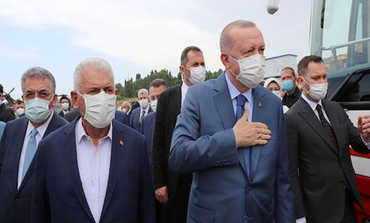 Erdoğan, Kanal İstanbul projesinde yer alan ilk köprünün temelini attı
