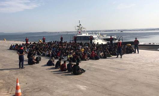 Çanakkale Boğazı'nda 204 göçmen yakalandı