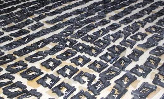 Erbil’de Türk yapımı 628 kaçak tabanca ele geçirildi