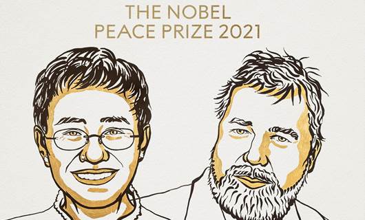 İfade özgürlüğü için mücadele eden gazeteciler, Nobel Barış Ödülü'ne layık görüldü