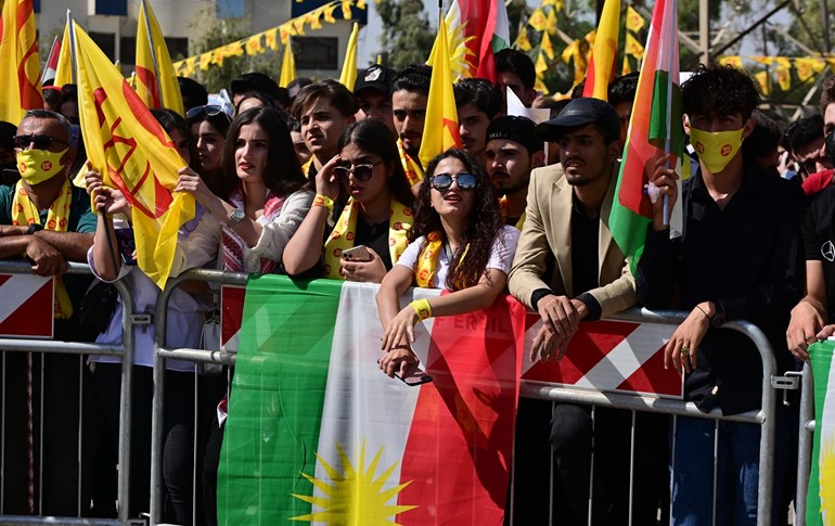KDP supporters attend a campaign rally in Erbil. File photo: Bilind T. Abdullah/Rudaw