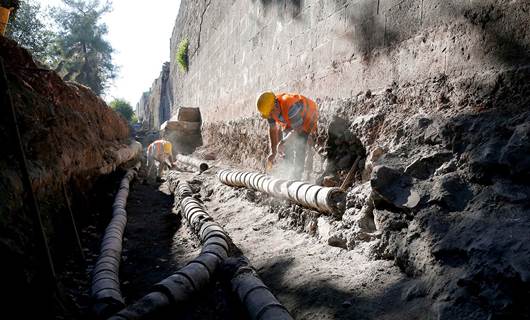 DİYARBAKIR – Surlarda 470 yıllık su şebekesi bulundu