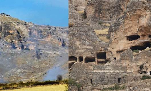 Diyarbakır: Hasuni Mağaraları'nda çöp nedeniyle duman ve koku