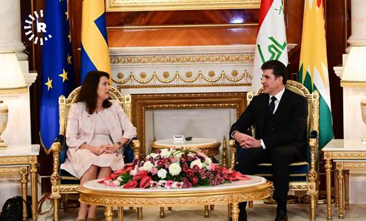 Başkan Neçirvan Barzani İsveç Dışişleri Bakanı Linde ile görüştü
