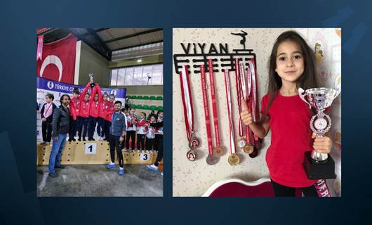 Diyarbakırlı Viyan Aktaş jimnastikte Türkiye birincisi oldu