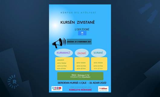 Nûbihar Derneği, Kürtçe öğrenmek isteyenlere online kurs verecek