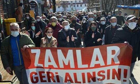 Li Dêrsimê bihabûna kel û pelan hat protesto kirin