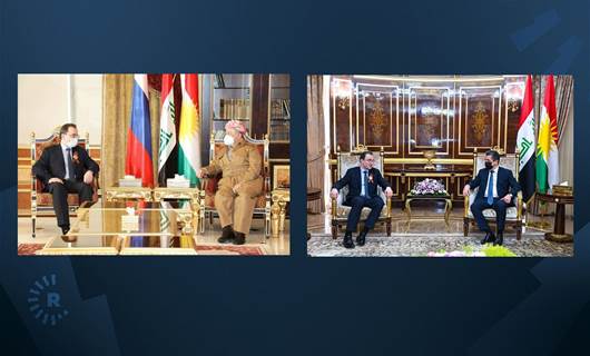 Başkan Mesud Barzani ile Başbakan Mesrur Barzani, Rus Büyükelçiyi kabul etti